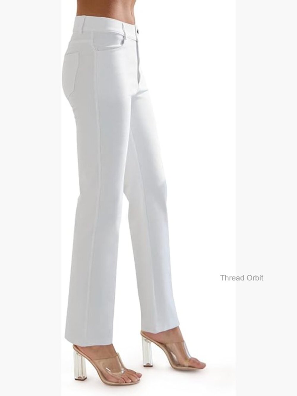 Straight Leg Jeggings with Pockets - Mid Rise, Pull On, 4-Way Stretch